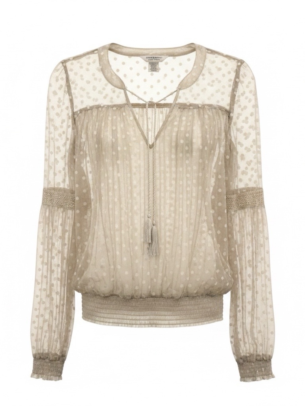 Ralph Lauren Denim & Supply Sheer Long Sleeve Women's Medium